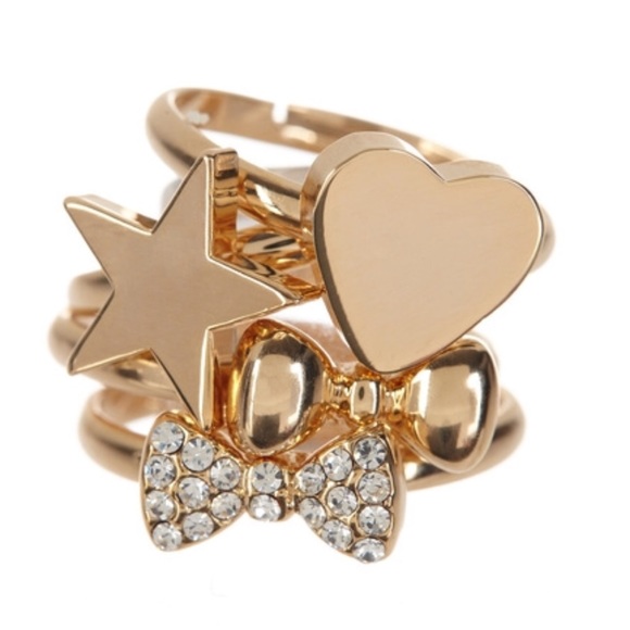 T&J Designs Jewelry - T+J Stackable Gold plated pave rings